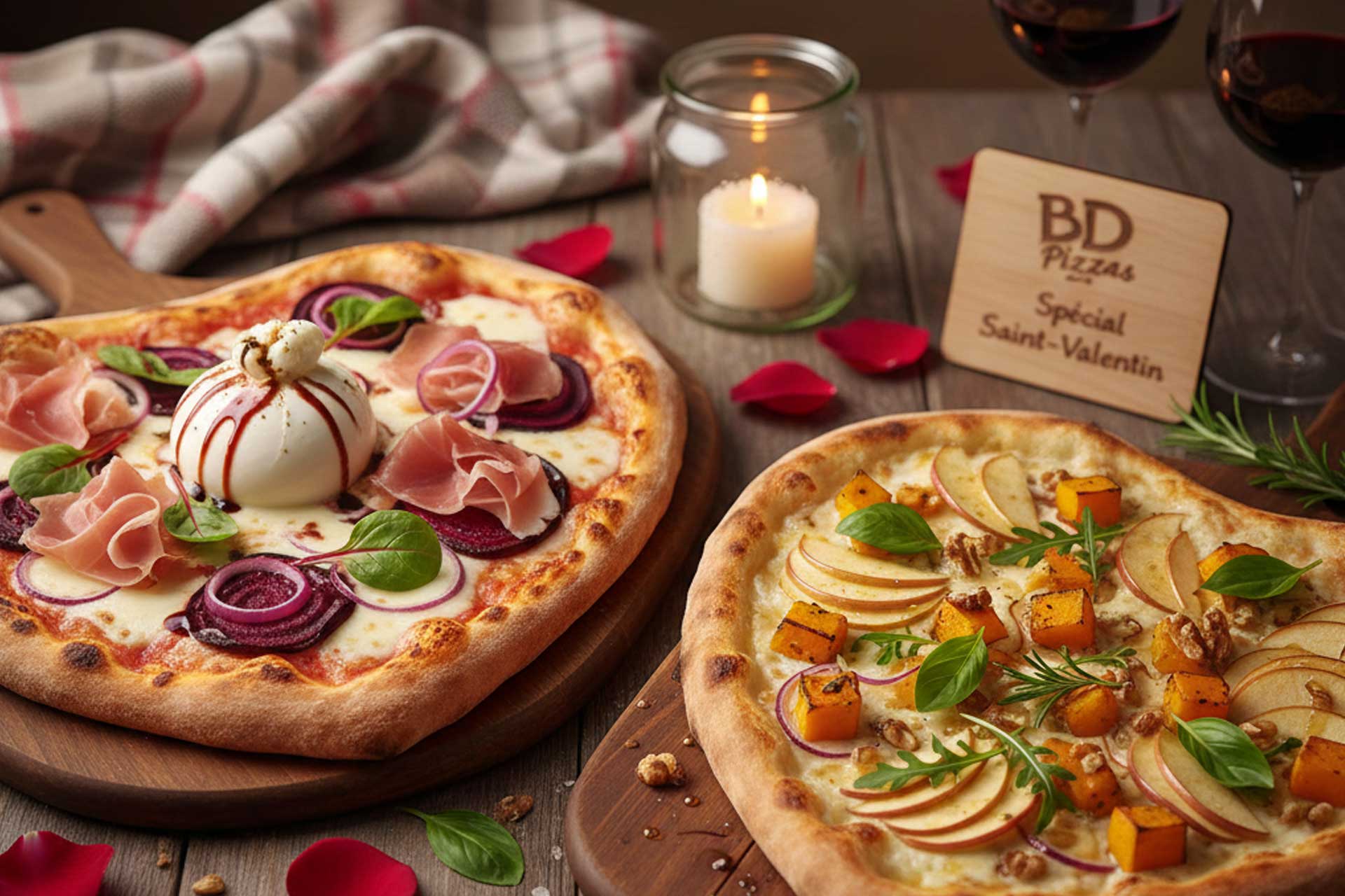 Saint-Valentin chez BD Pizzas : L’amour à la première part !