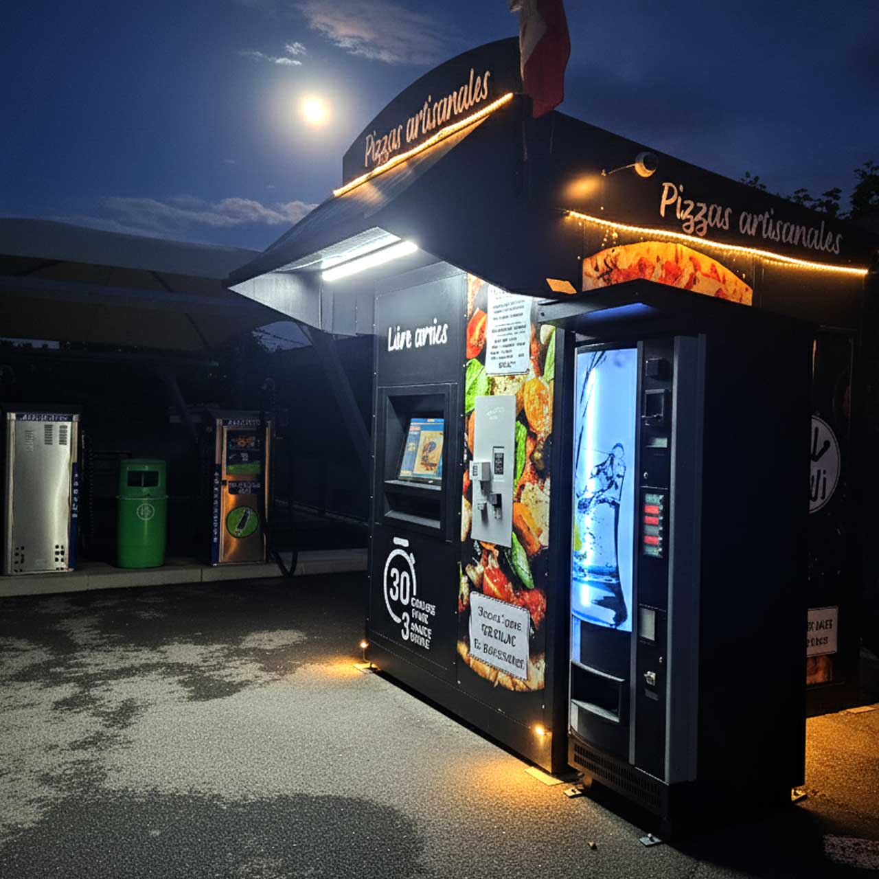 Distributeur BD Pizzas de nuit près d'Angoulême – Pizzas fraîches et pratiques, même à 3h du matin pour Ruelle-sur-Touvre, Gond-Pontouvre ou Champniers